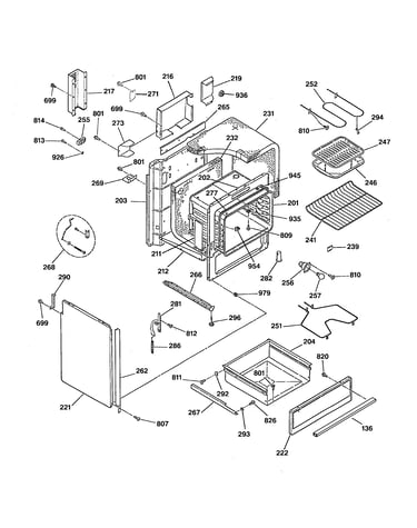 Body & drawer parts