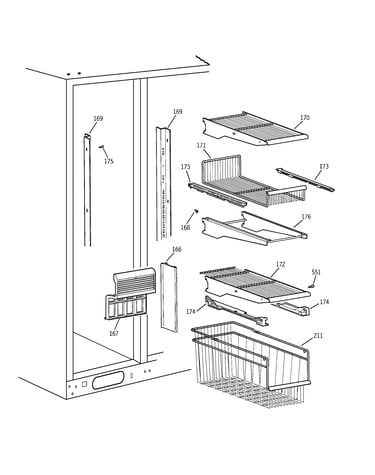 Freezer shelves