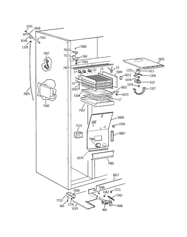 Freezer section