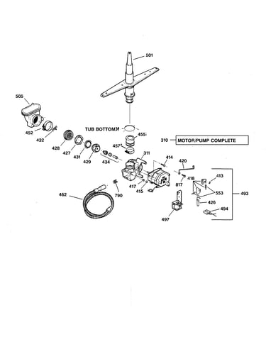 Motor-pump mechanism