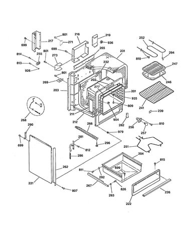 Body & drawer parts