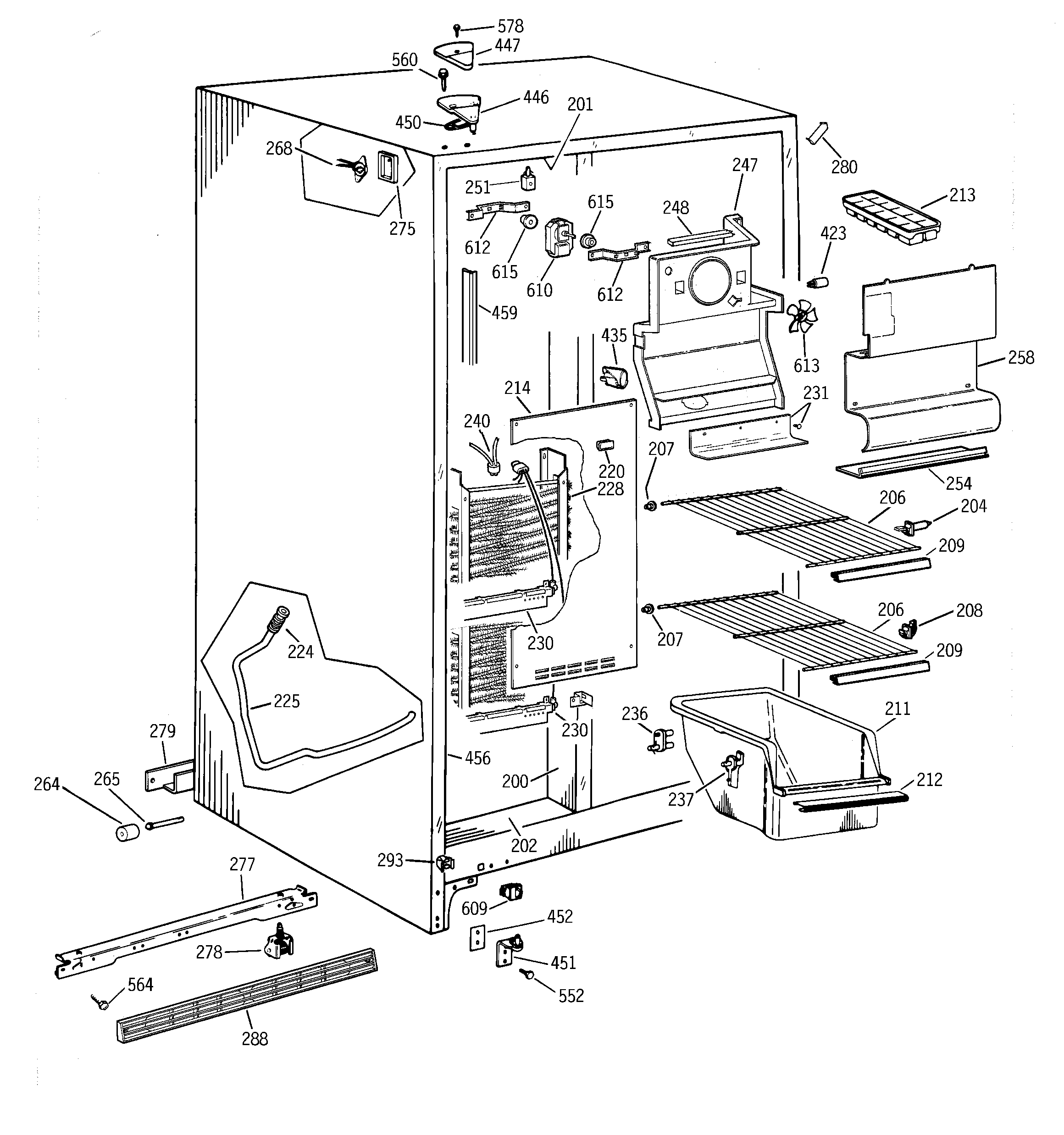 Freezer section