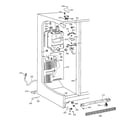 GE TFX20JABGAA freezer section diagram