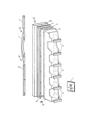 Freezer door
