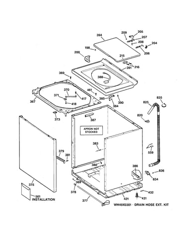 Cabinet, cover & front panel