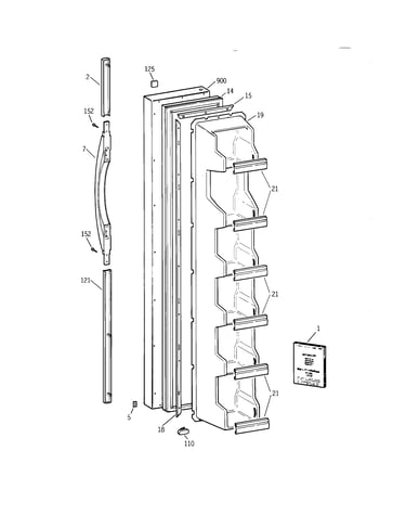 Freezer door