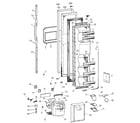 GE TFS26PPDABS freezer door diagram