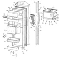 GE TFX28PBBGWW fresh food door diagram