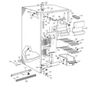 GE TFJ20JABGAA freezer section diagram