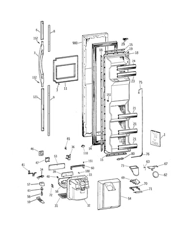 Freezer door