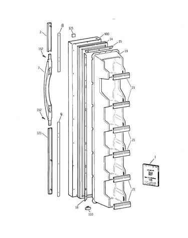 Freezer door