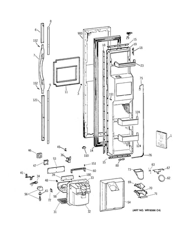 Freezer door