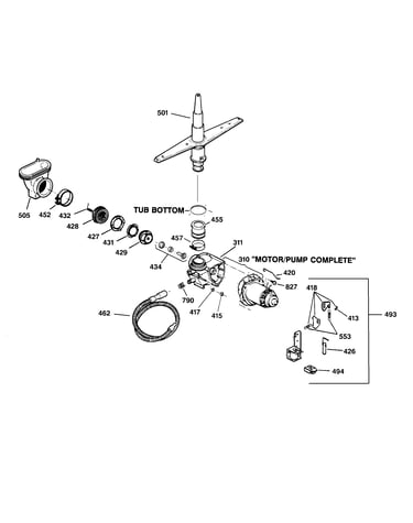Motor-pump mechanism