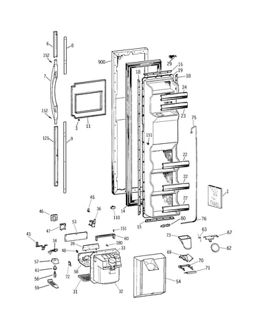 Freezer door