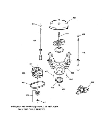 Suspension, pump & drive components