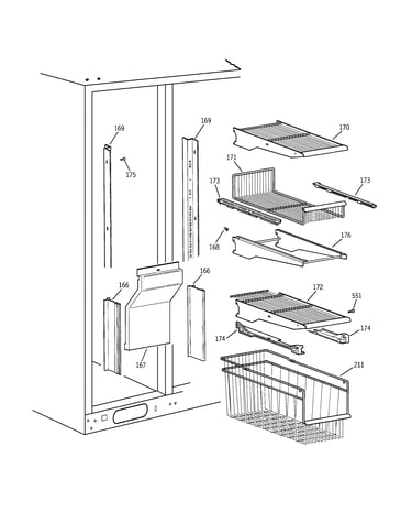 Freezer shelves