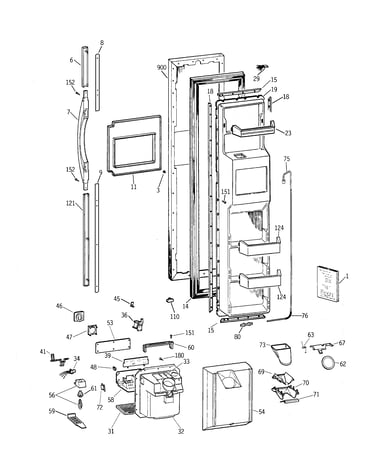 Freezer door