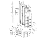 GE TFS25PPBEBS freezer door diagram