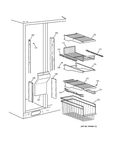 Freezer shelves