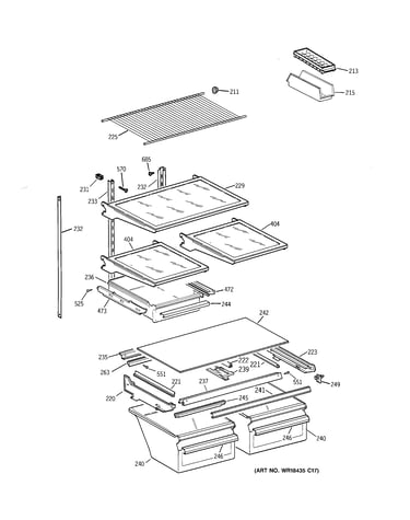 Shelf parts