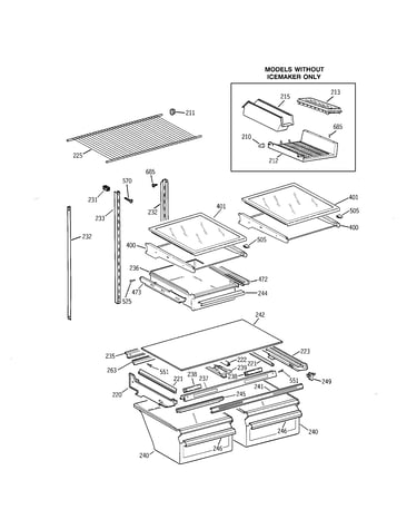 Shelf parts