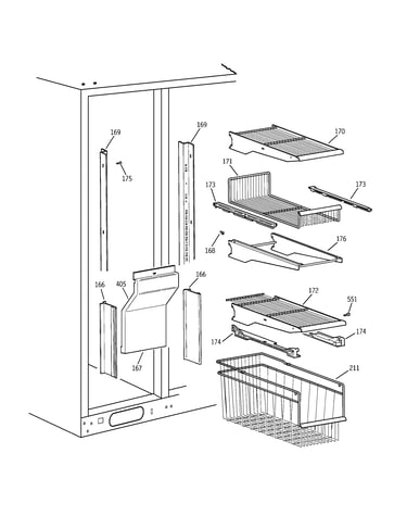 Freezer shelves
