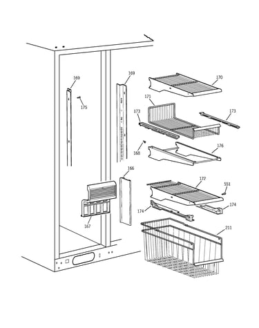 Freezer shelves