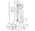 GE TPS24PBBEBS freezer door diagram