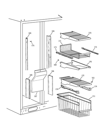 Freezer shelves
