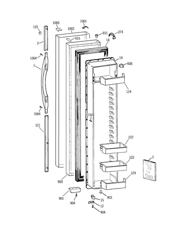 Freezer door