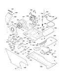 Dryer motor, blower & belt