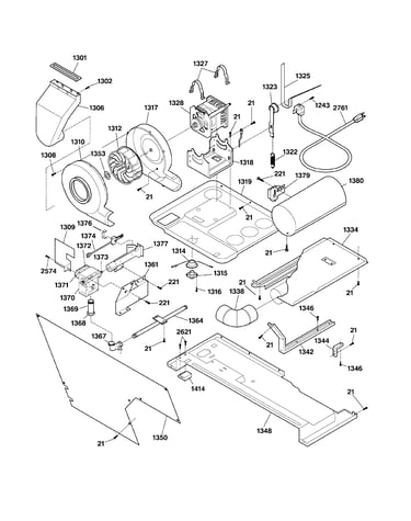 Dryer motor, blower & belt