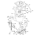 GE WSM2780WAWAA washer motor & tub diagram