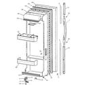 GE TFX26APDABB fresh food door diagram