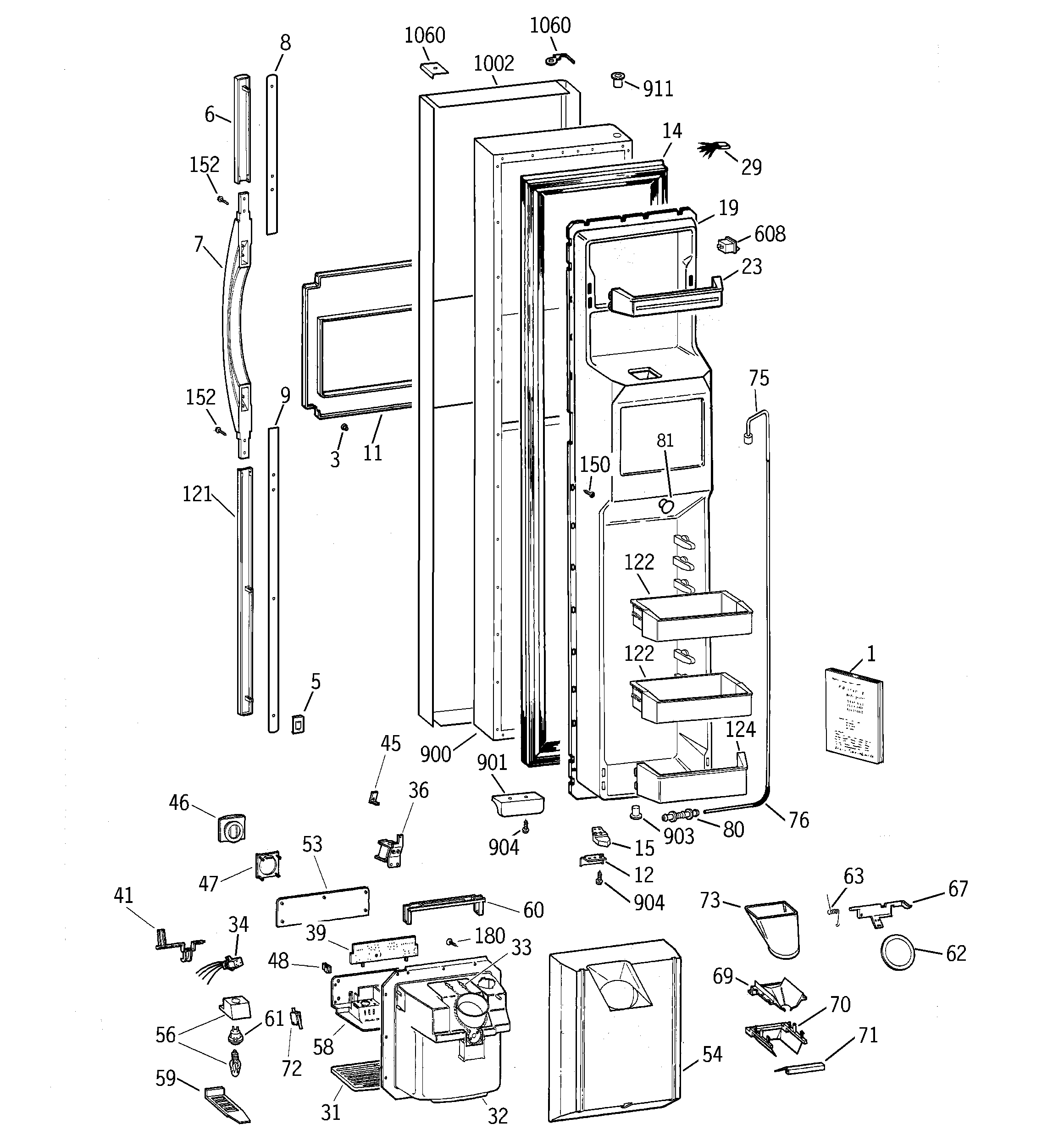 Freezer door