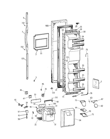 Freezer door