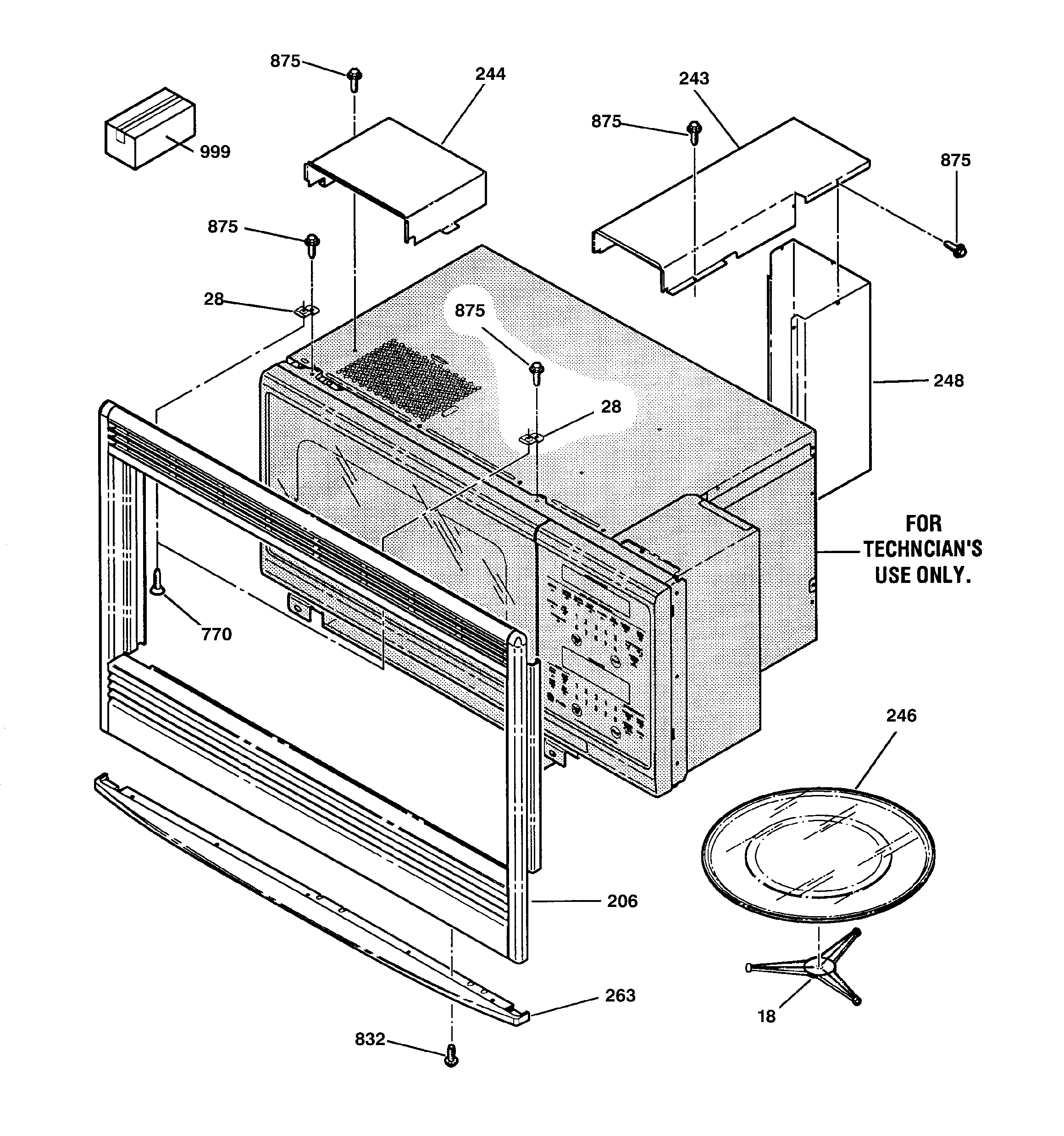 Microwave inclosurer