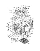 Oven body with microwave support