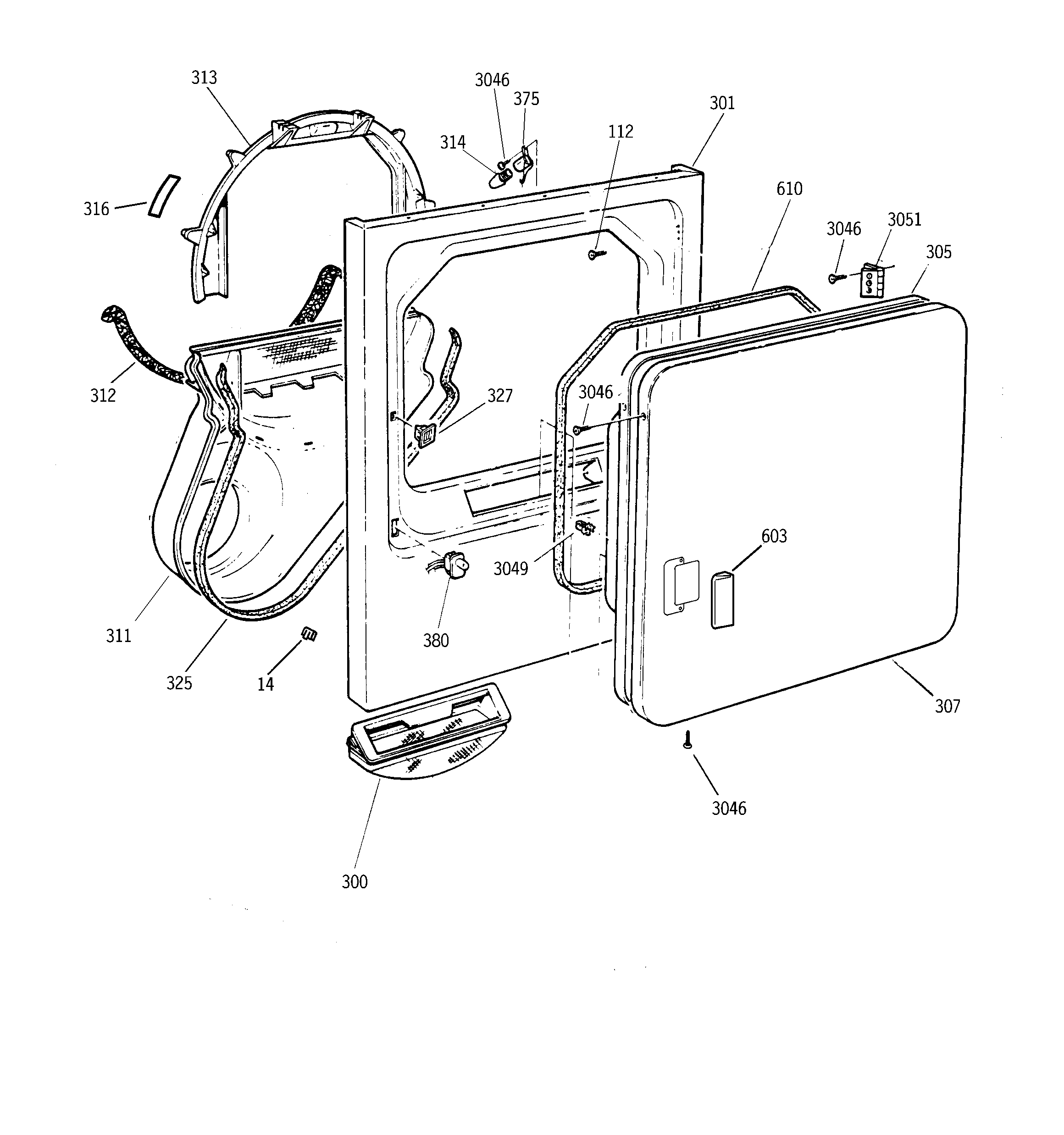 Front panel & door