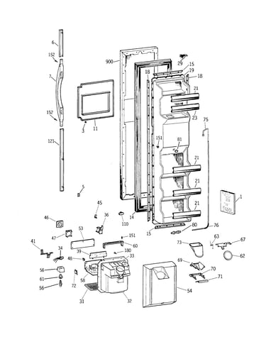 Freezer door