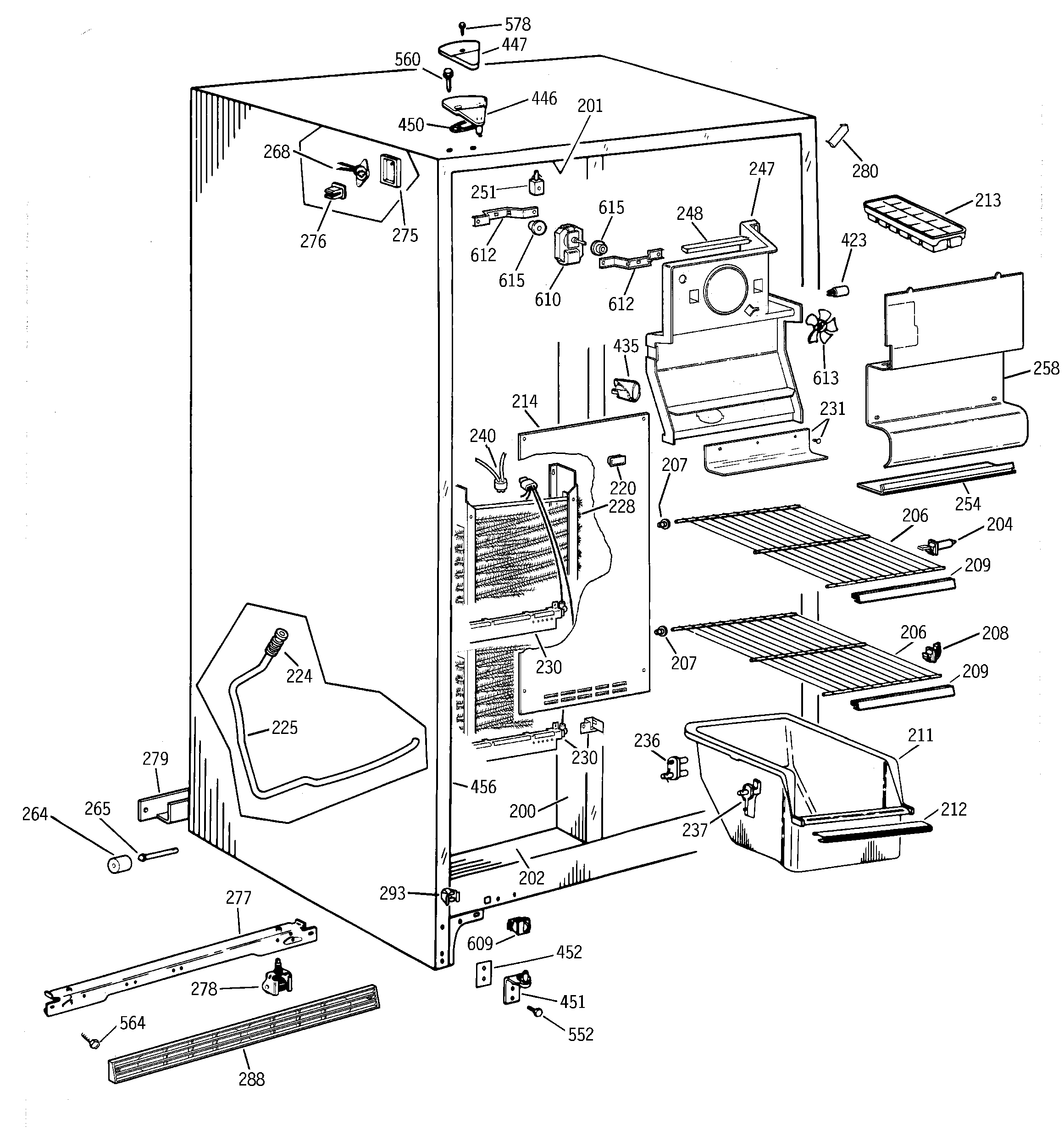 Freezer section