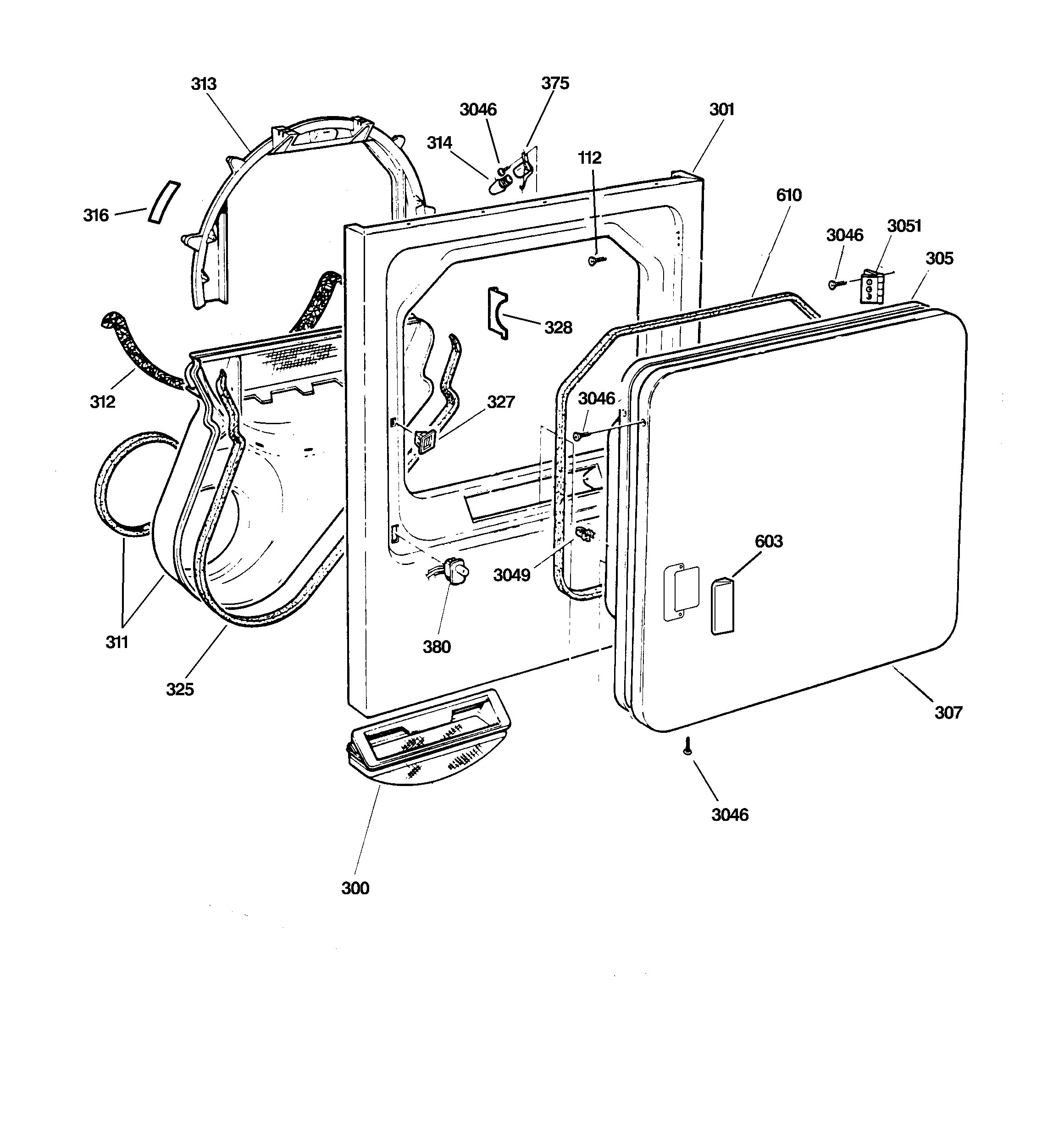 Front panel & door