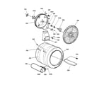 GE DPSR513GA0WW drum diagram