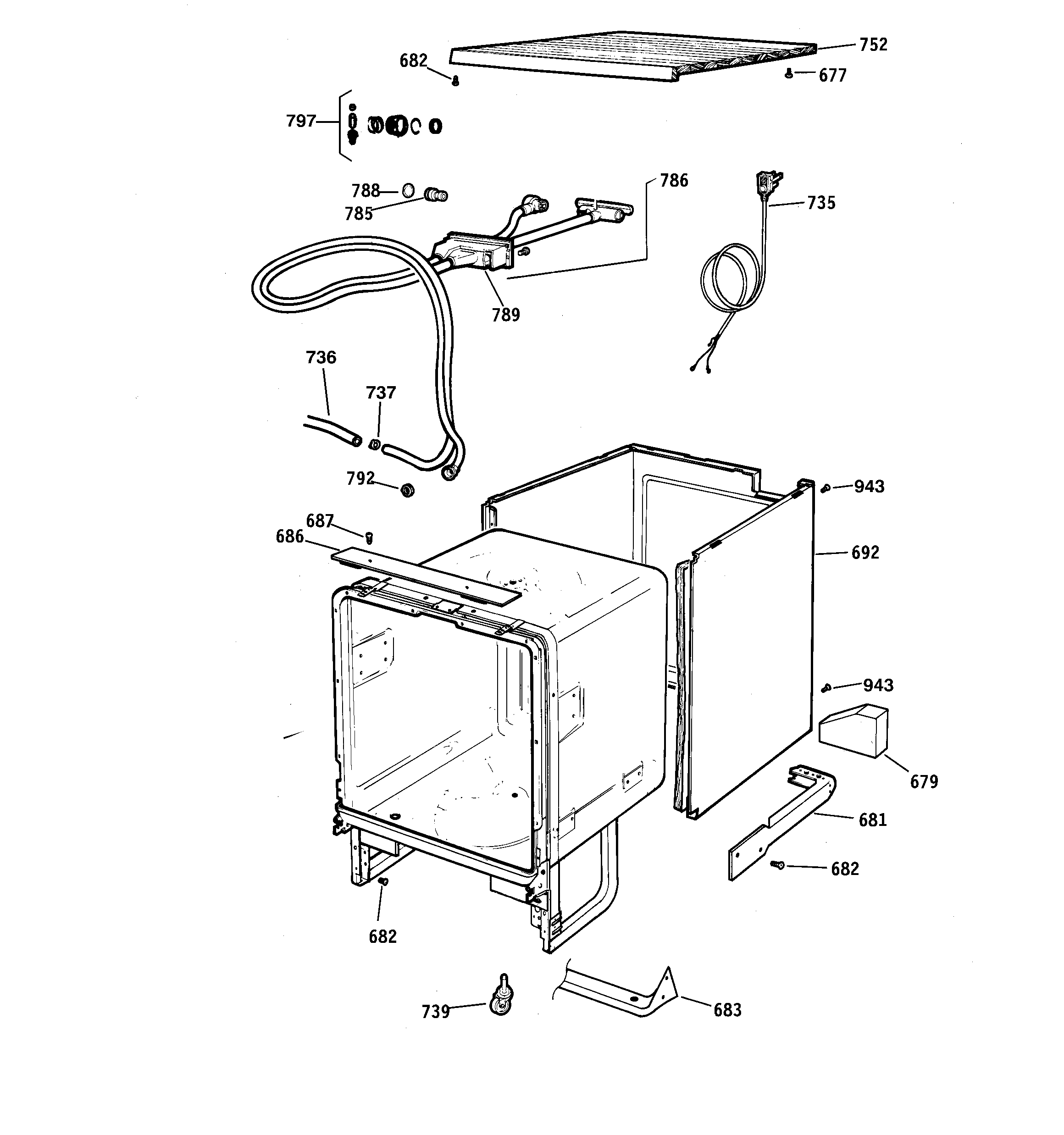 Cabinet & exterior parts