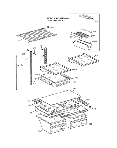 Shelf parts