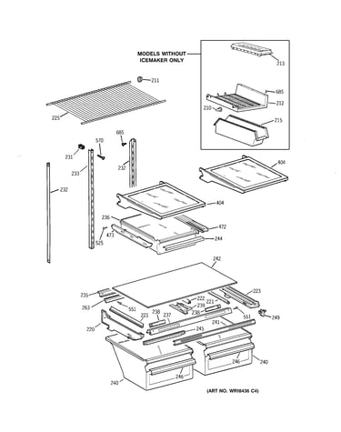 Shelf parts