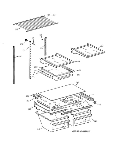 Shelf parts