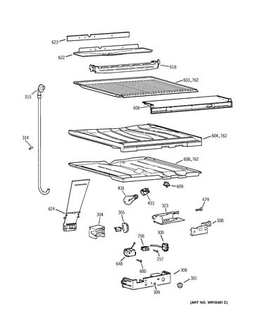 Compartment separator parts