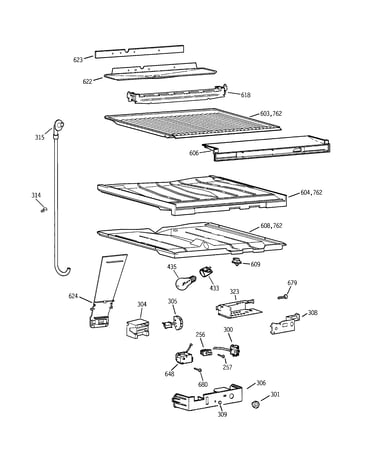 Compartment separator parts