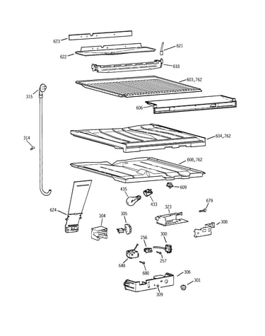 Compartment separator parts